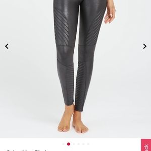 Spanx Faux Moto Leather Leggings